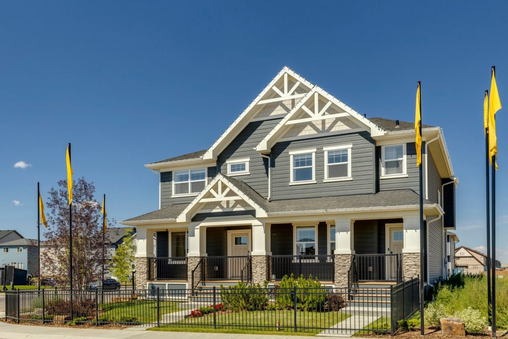 Duplex Showhome Exterior - Calgary - Legacy